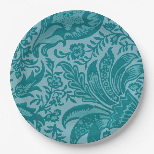 Indische Muster- (von William Morris) Pappteller (Vorderseite)