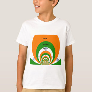 Indische Nationalflaggenfarben Design mit "Hakuna T-Shirt