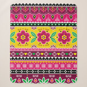 Indische oder pakistanische LKW-Kunst inspirierte Sherpadecke