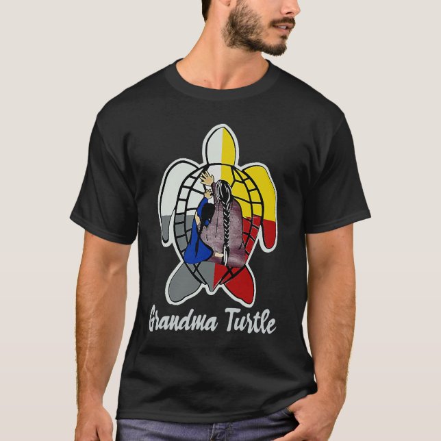 Indische Oma-Schildkröte T-Shirt (Vorderseite)