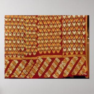 Indische Phulkeri-Stickerei Poster