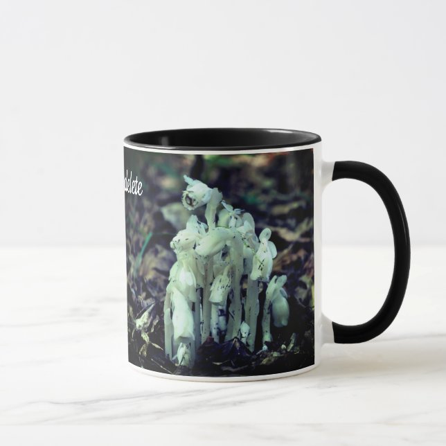 Indische Pipe Wildblumen Natur Personalisiert Tasse (Rechts)