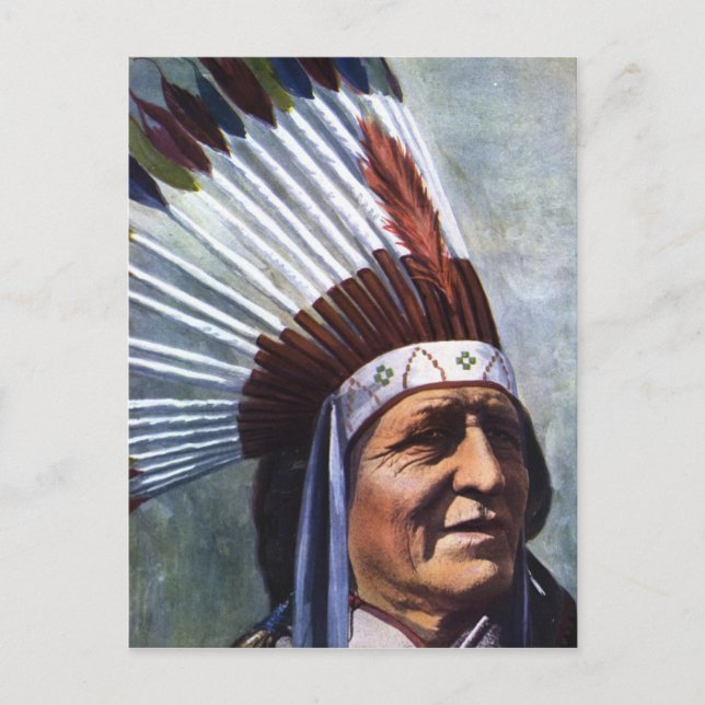 Indische Postkarte (Vorderseite)