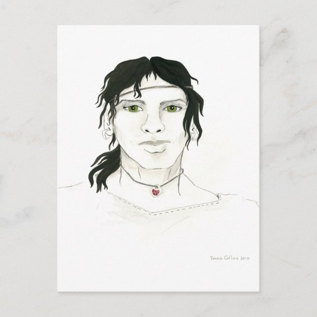 Indische Postkarte (Vorderseite)