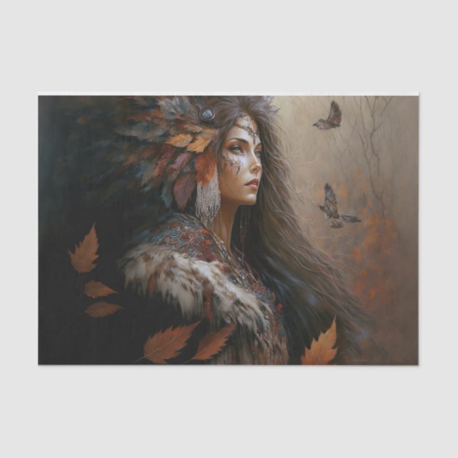 Indische Prinzessin Seidenpapier (Vorderseite)