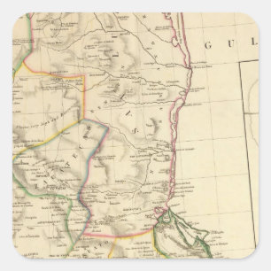 Indische Regelungen in Mexiko Quadratischer Aufkleber