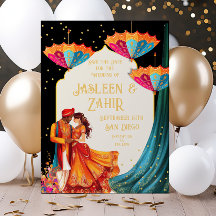 Indische Sonnenschirme - Braut und Bräuche Save th