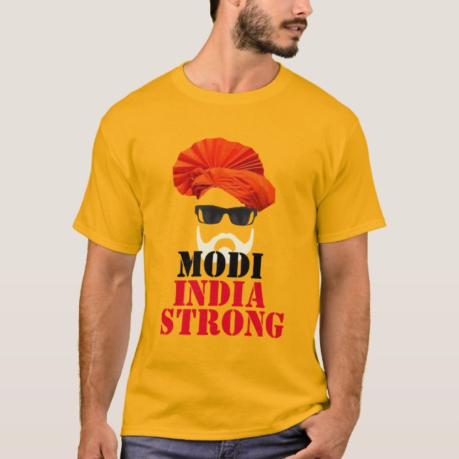 indische stolze indianische Premierministerin Nare T-Shirt (Vorderseite)