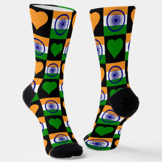 Indische Strümpfe im indischen Flaggenmodell Socken