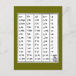 Indische Symbole Postkarte