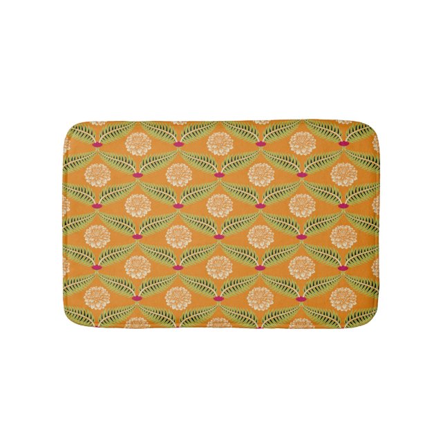 Indische Traditionelle Illustration Muster. Badematte (Vorderseite)