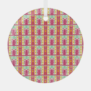 Indische traditionelle Textildesign-Illustration Ornament Aus Glas