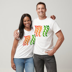 Indische Typografie-Kunst Stolz auf Indien T-Shirt