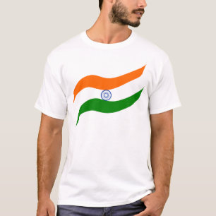 Indische wallend Flagge T-Shirt