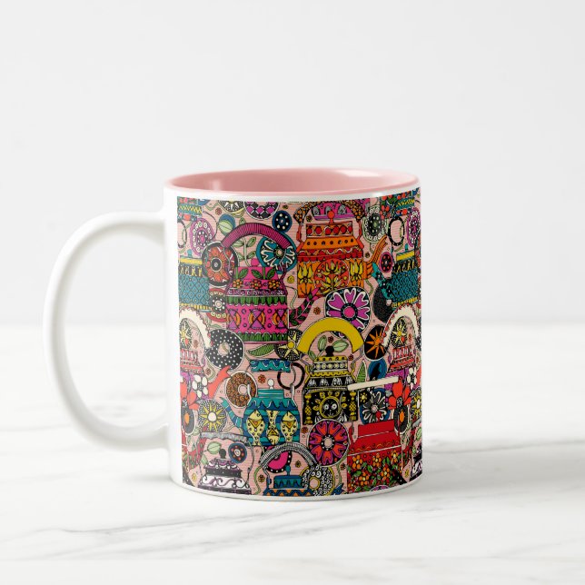 Indische Wasserkocher Ton Zwei-Tone-Tasse Zweifarbige Tasse (Links)