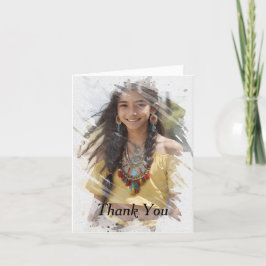 Indischer Abschluss Dankeschön Card Dankeskarte