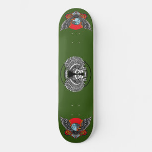 Indischer Adler und Chefskateboard Skateboard