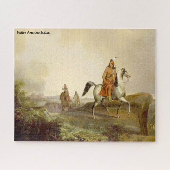 Indischer Amerikaner Puzzle (Horizontal)