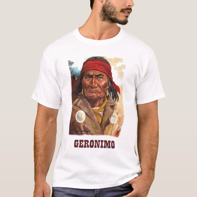 Indischer Amerikanische Ureinwohner Geronimo T-Shirt (Vorderseite)