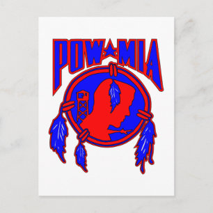 Indischer Amerikanische Ureinwohner POW-MIA Postkarte