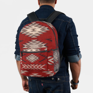 Indischer Amerikanische Ureinwohner Südwest Patter Bedruckter Rucksack