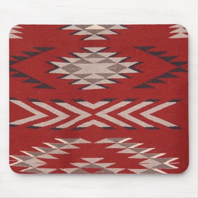 Indischer Amerikanische Ureinwohner Südwestrotes M Mousepad (Vorne)