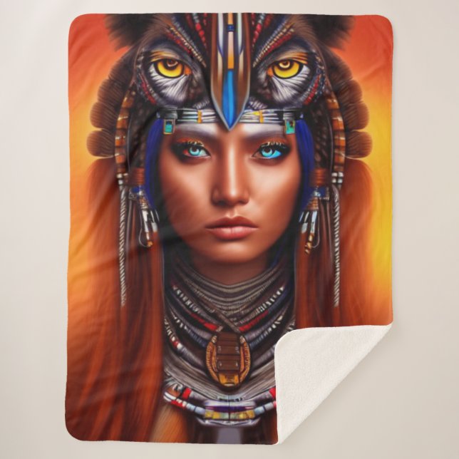 Indischer Apache Sherpadecke (Vorderseite)