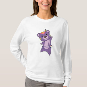 Indischer Bärenbär Fashion Teddy Feather T-Shirt