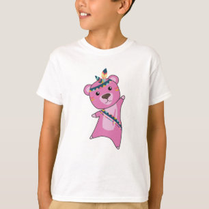 Indischer Bärenbär Fashion Teddy Feather T-Shirt