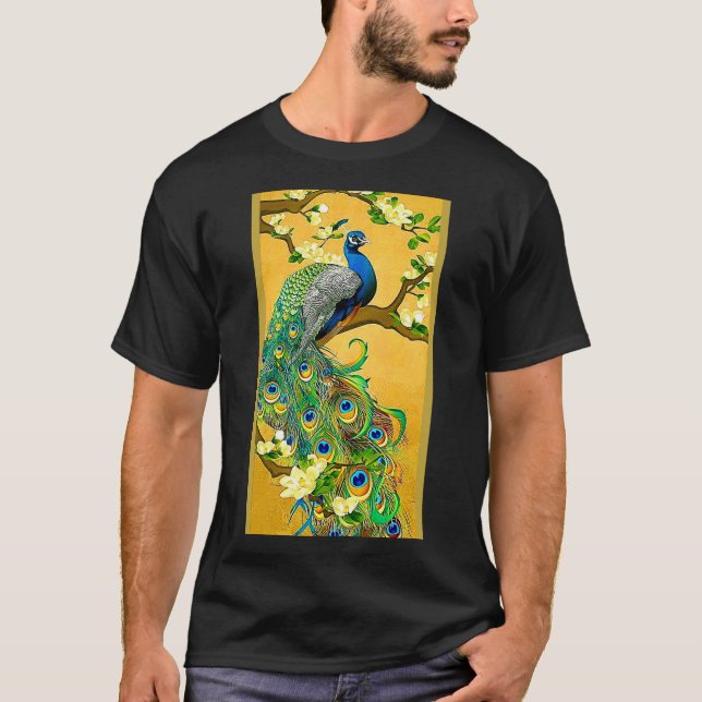 Indischer Blauer Pfauenschutz-T - Shirt (Vorderseite)