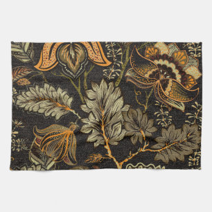 Indischer Blumenpaisley, nahtlos ethnisches Muster Geschirrtuch