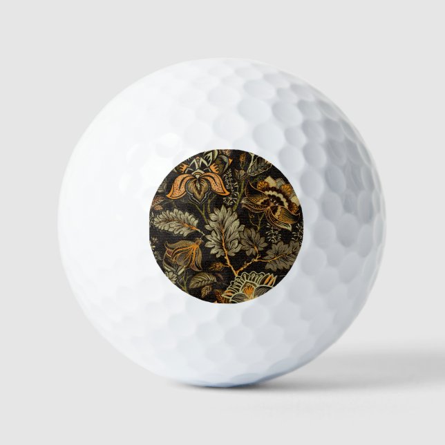 Indischer Blumenpaisley, nahtlos ethnisches Muster Golfball (Vorderseite)