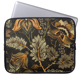 Indischer Blumenpaisley, nahtlos ethnisches Muster Laptopschutzhülle