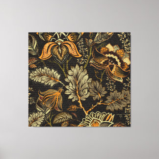 Indischer Blumenpaisley, nahtlos ethnisches Muster Leinwanddruck