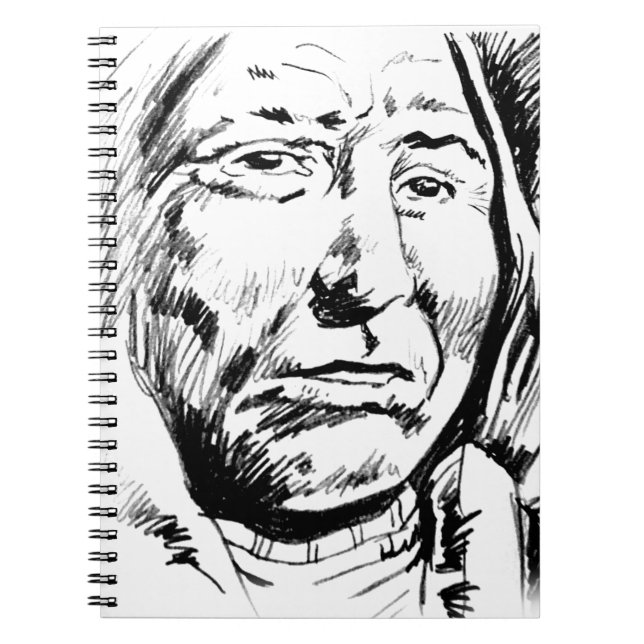 Indischer Chefink Sketch Motivierend Notizblock (Vorderseite)