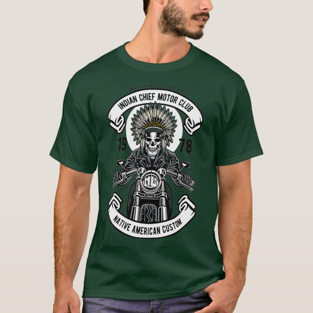 Indischer Chefradfahrer T-Shirt (Vorderseite)