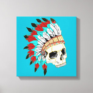 Indischer Chefskull Leinwanddruck