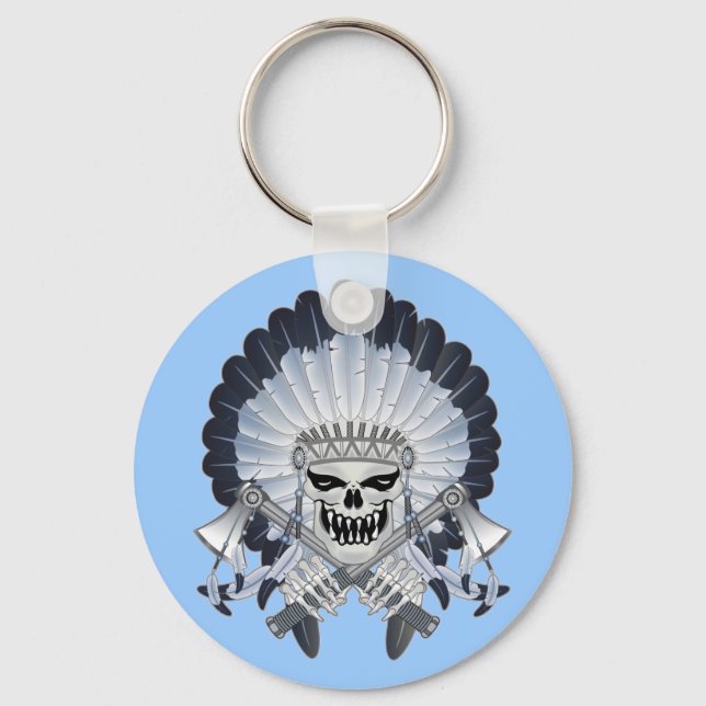Indischer Chefskull Schlüsselanhänger (Vorderseite)