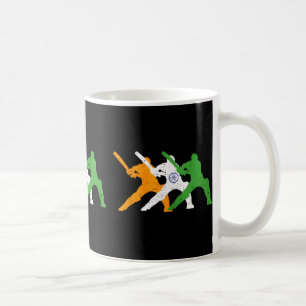 Indischer Cricket-Team-Cricketer-Fan-Tsmen-Flagge Kaffeetasse