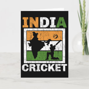 Indischer Cricketspieler Cricketspieler T und Ll S Karte