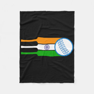 Indischer Cricketspieler Team Cricket Fans Indien Fleecedecke