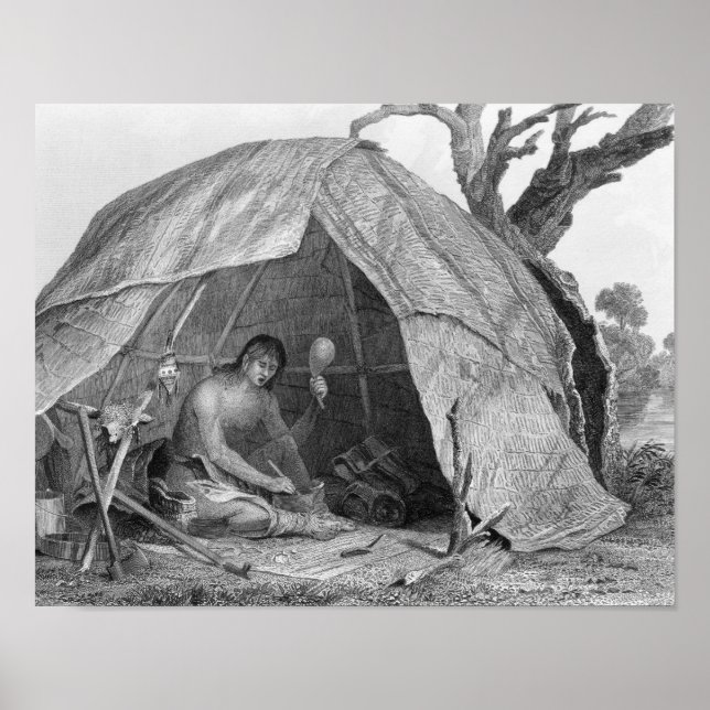 Indischer Doktor, der einen Topf der Medizin plant Poster (Vorne)