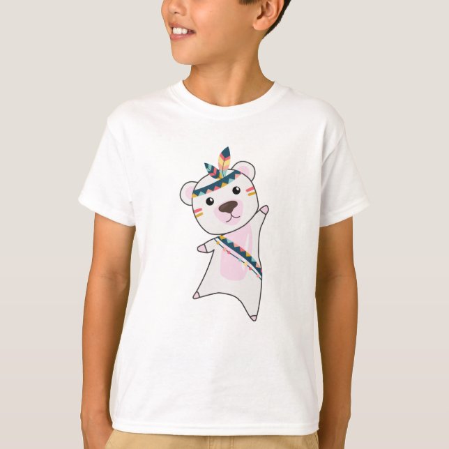 Indischer Eisbärenbär, der Teddy Feather T-Shirt (Vorderseite)