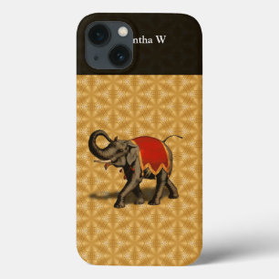 Indischer Elefant mit rotem Tuch Case-Mate iPhone Hülle