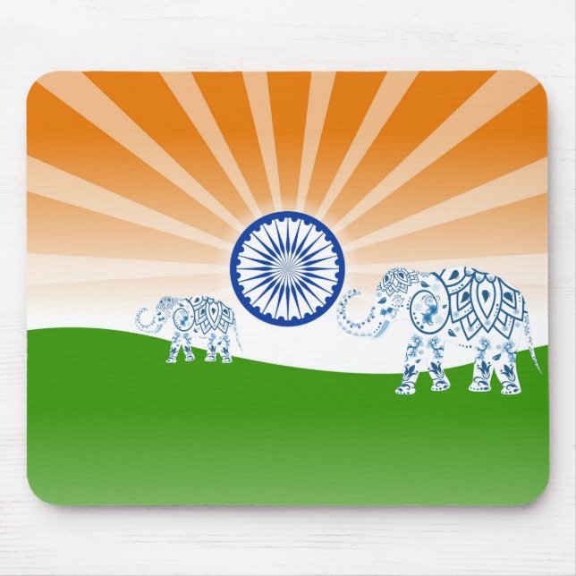 Indischer Elefant Mousepad (Vorne)