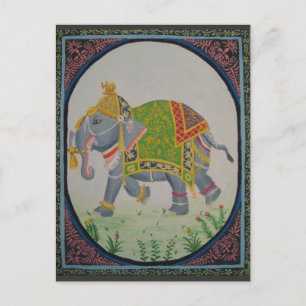 Indischer Elefant Postcard Postkarte