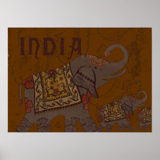 Indischer Elefant Poster
