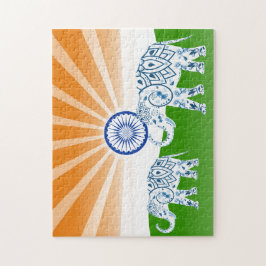 Indischer Elefant Puzzle