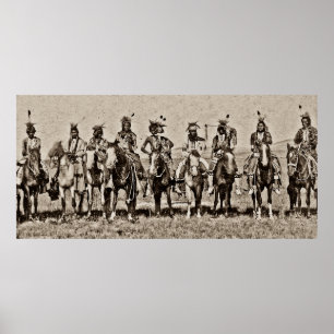 Indischer Empfang von Präsidenten Arthur Antiqued Poster