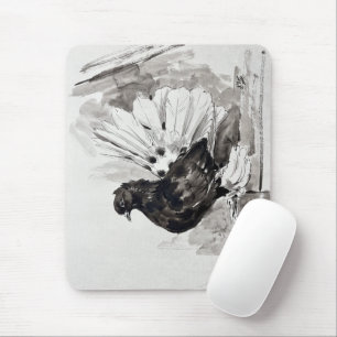 Indischer Fantailschwanz-Taube Eyeliner Henne Mousepad